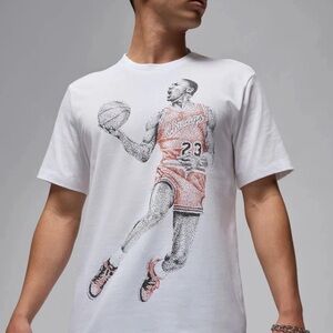 Nike Air Jordan Men's Active MJ Dot Graphic Short Sleeve T-Shirt Size Small